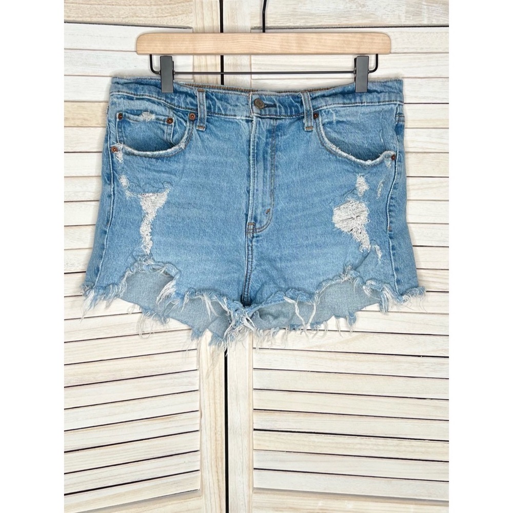 A&F High Rise Mom Shorts - 32/14 - EUC!